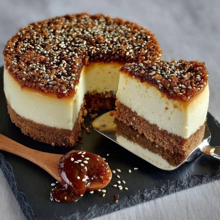 Tahini Cheesecake mit Sesam-Karamell-Topping Recipe