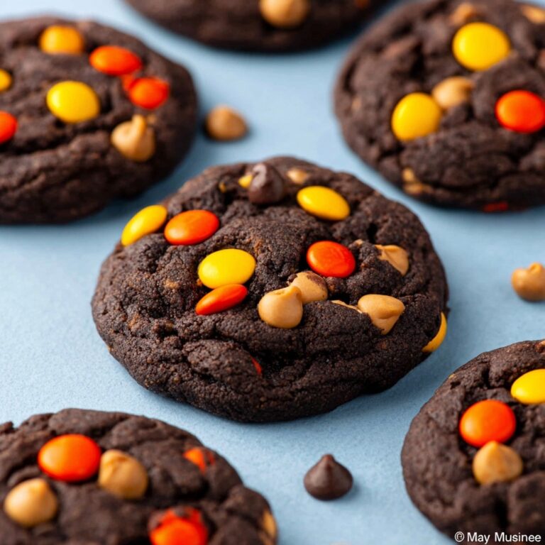 Chocolate and Peanut Butter Filled Reese’s Cookies Recipe