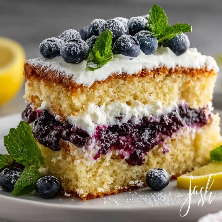 Lemon Blueberry Layer Cake Recipe