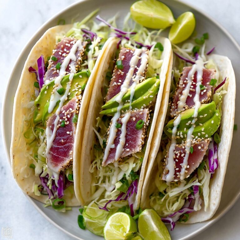 Seared Ahi Tuna Tacos Recipe