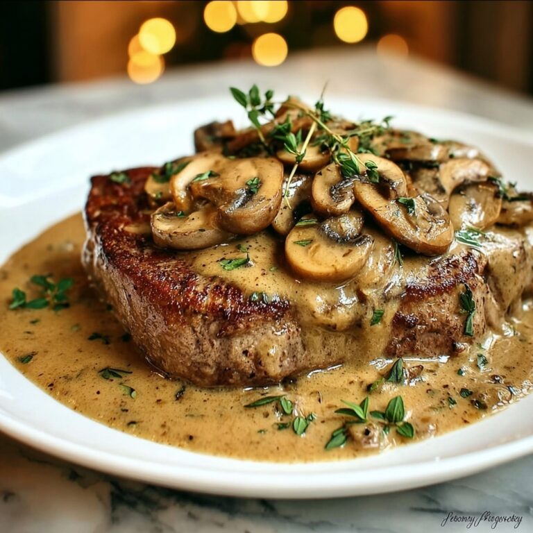 Mushroom Sauce Steak Recipe