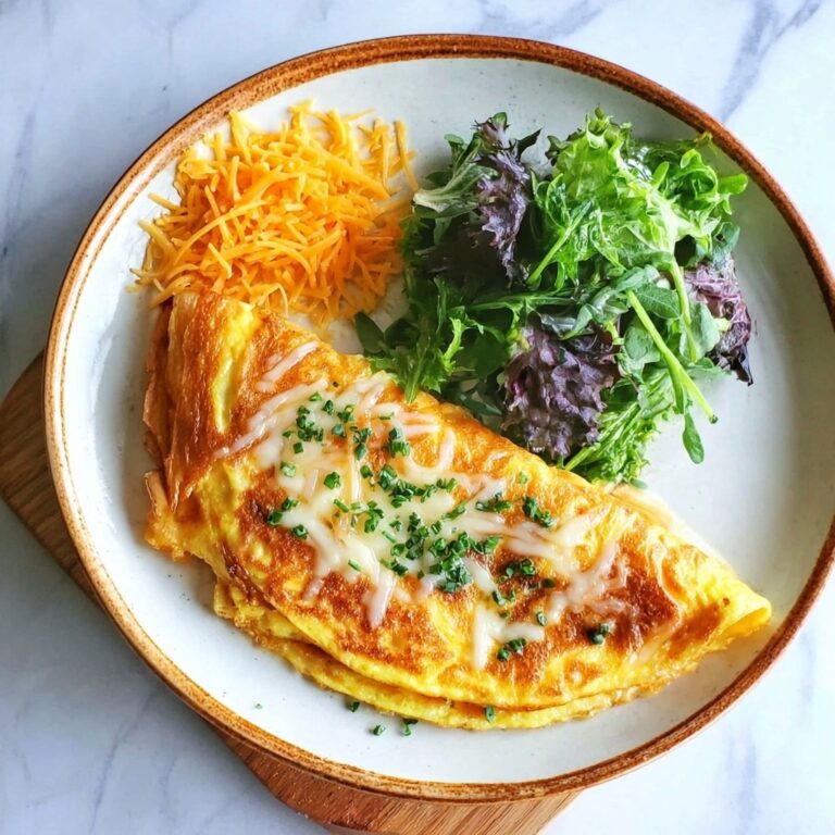 Spinach and Cheddar Omelette Recipe