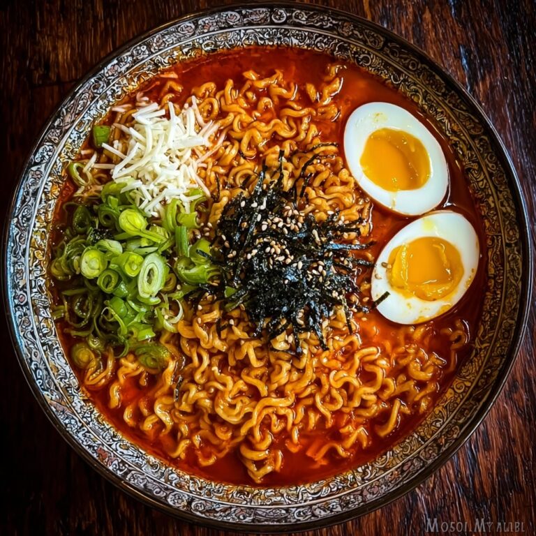 Fiery Spicy Korean Buldak Ramen Recipe